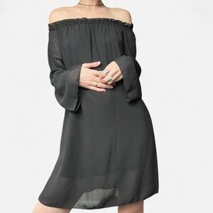 Off-Shoulder Black Dress